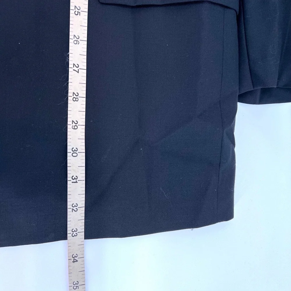 Vintage Ralph Ralph Lauren Mens‎ 44R Black Blazer Sport Coat Wool Made in Canada